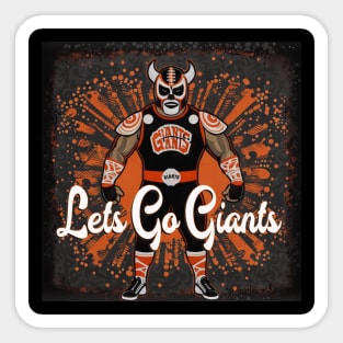 Giants Luchador Sticker